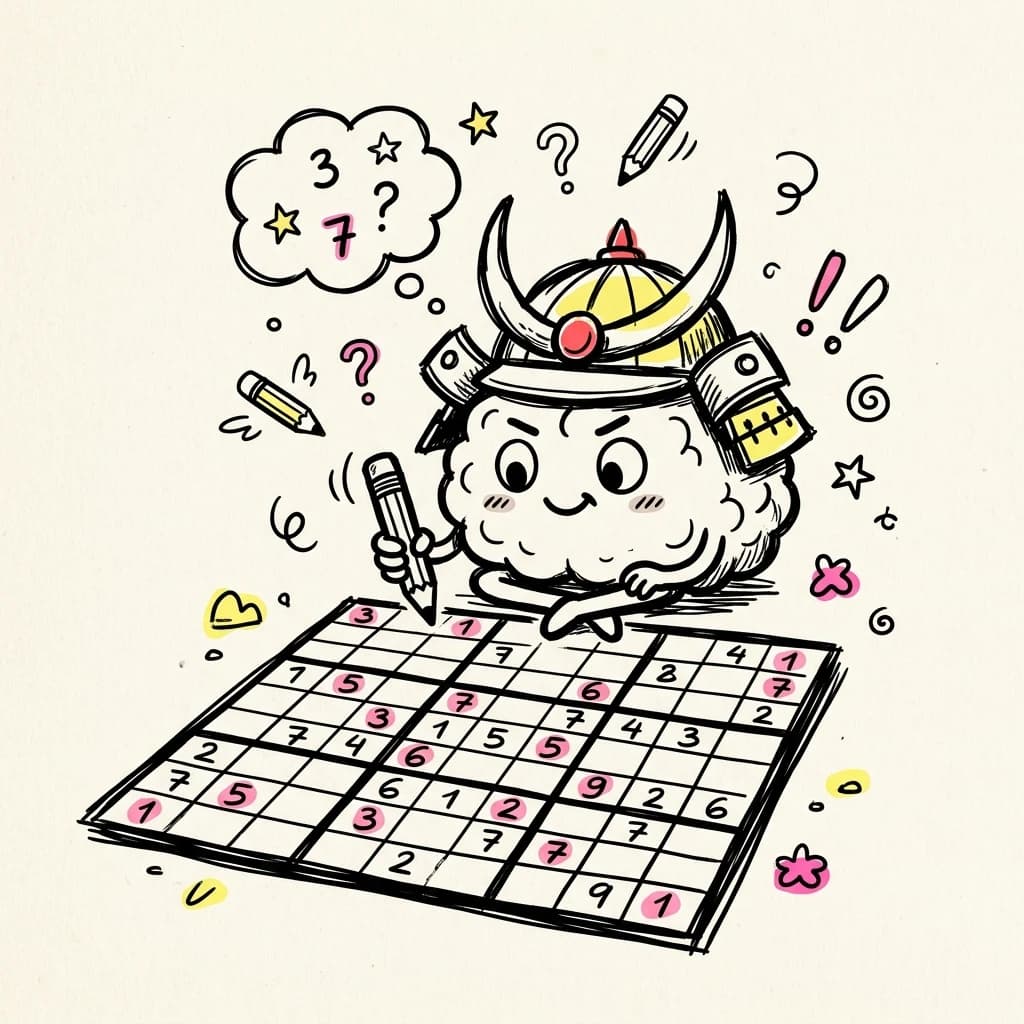 Samurai Sudoku online spielen: Strategie für schwere Rätsel